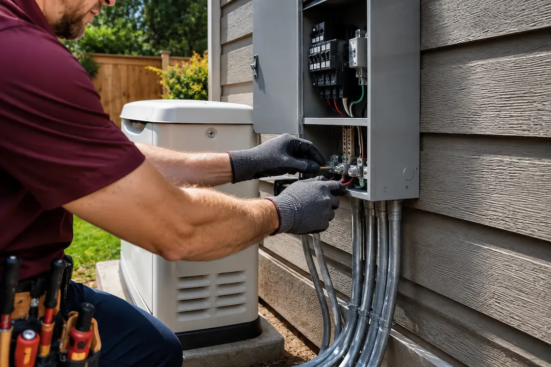 standby generator install for an Everett home